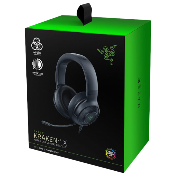 Căști Razer Kraken V3 X Black Cu fir/ Gaming photo 5