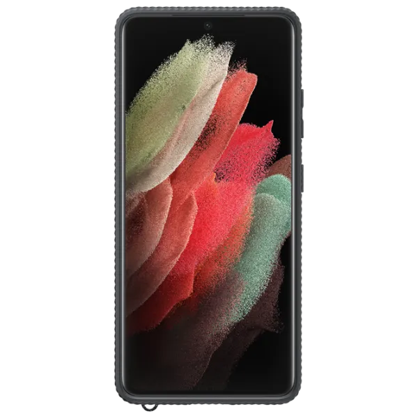 Чехол для смартфона Samsung Galaxy S21 Ultra Samsung/ Back/ PC/ PU/ Прозрачный Черный photo 2