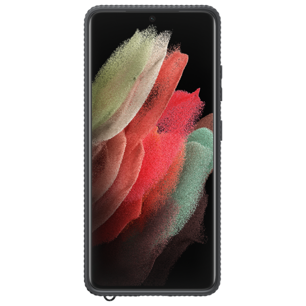 Чехол для смартфона Samsung Galaxy S21 Ultra Samsung/ Back/ PC/ PU/ Прозрачный Черный photo 2