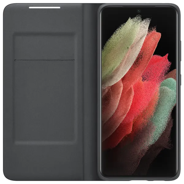 Чехол для смартфона Samsung Galaxy S21 Ultra Samsung/ LED View Cover/ PC/ PU/ Черный photo 3