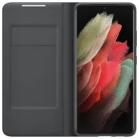Husă pentru smartphone Samsung Galaxy S21 Ultra Samsung/ LED View Cover/ PC/ PU/ Black photo 3