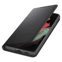 Husă pentru smartphone Samsung Galaxy S21 Ultra Samsung/ LED View Cover/ PC/ PU/ Black photo 4