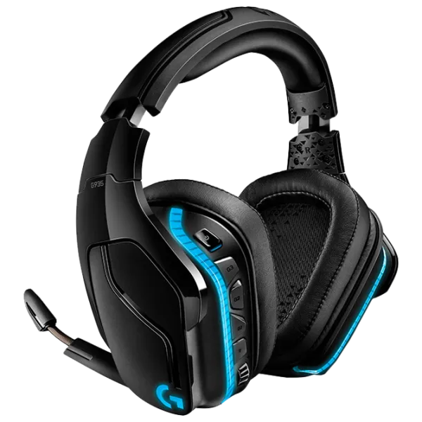 Căști Logitech G935 Black Fără fir/ Gaming photo 4