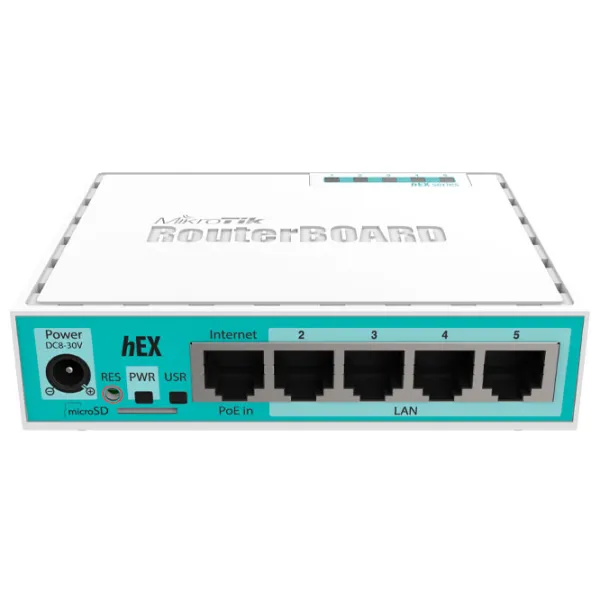 Маршрутизатор Mikrotik hEX Белый photo 2