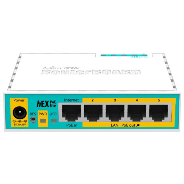 Маршрутизатор Mikrotik hEX PoE lite Белый photo 2