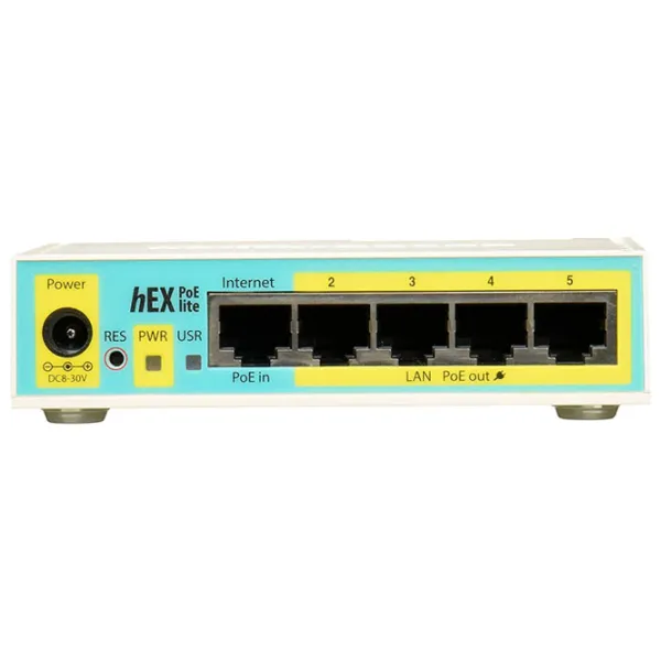 Маршрутизатор Mikrotik hEX PoE lite Белый photo 3