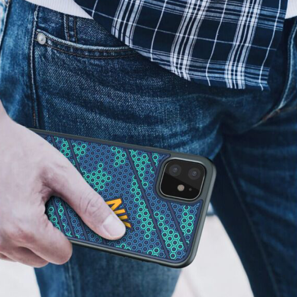 Husă pentru smartphone Apple iPhone 12/ 12 Pro Nillkin/ Back/ Green Blue photo 6