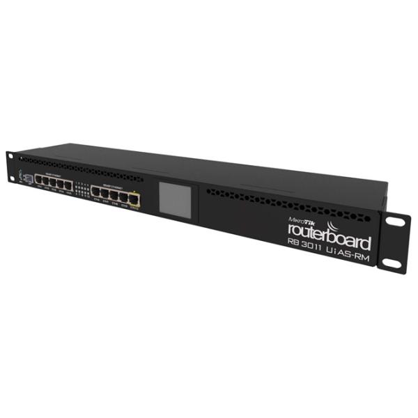 Wi-Fi Router Mikrotik RB3011UiAS-RM Black photo 2