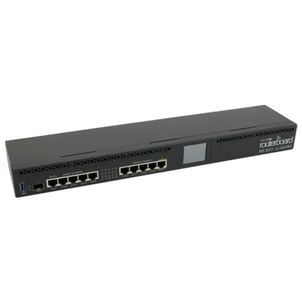Wi-Fi Router Mikrotik RB3011UiAS-RM Black photo 4