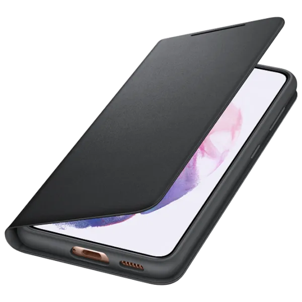 Husă pentru smartphone Samsung Galaxy S21 Samsung/ Smart Led View/ PC/ PU/ Black photo 4