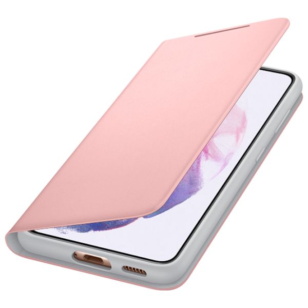 Чехол для смартфона Samsung Galaxy S21 Samsung/ Smart Led View/ PC/ PU/ Серый Розовый photo 3