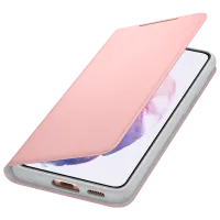 Чехол для смартфона Samsung Galaxy S21 Samsung/ Smart Led View/ PC/ PU/ Серый Розовый photo 3