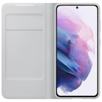 Чехол для смартфона Samsung Galaxy S21 Samsung/ Smart Led View/ PC/ PU/ Серый Розовый photo 4
