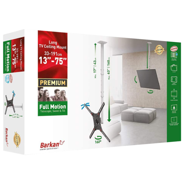 Suport TV Barkan 4500L VESA 600 x 400 mm photo 3
