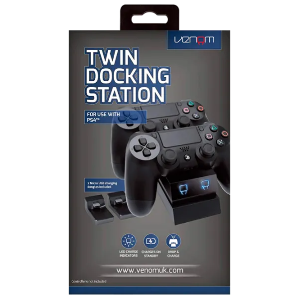 Stație de încărcare controller Venom VS2732 PlayStation 4/ Black photo 4