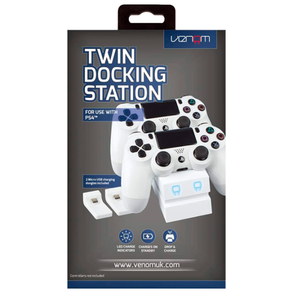 Stație de încărcare controller Venom VS2737 PlayStation 4/ White photo 4