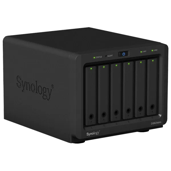 Сетевое хранилище Synology DS620slim Черный photo 4