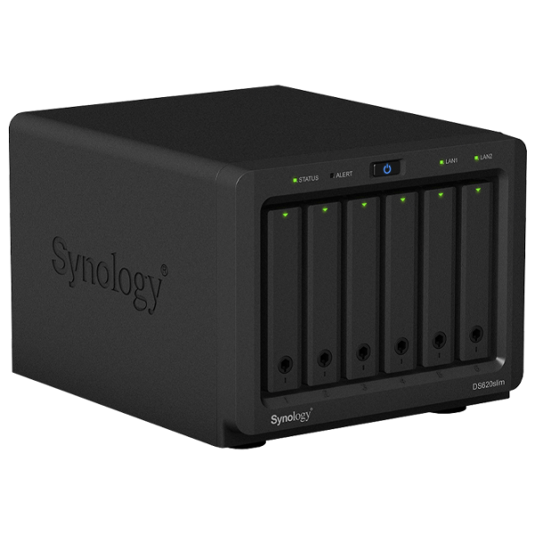 Сетевое хранилище Synology DS620slim Черный photo 4