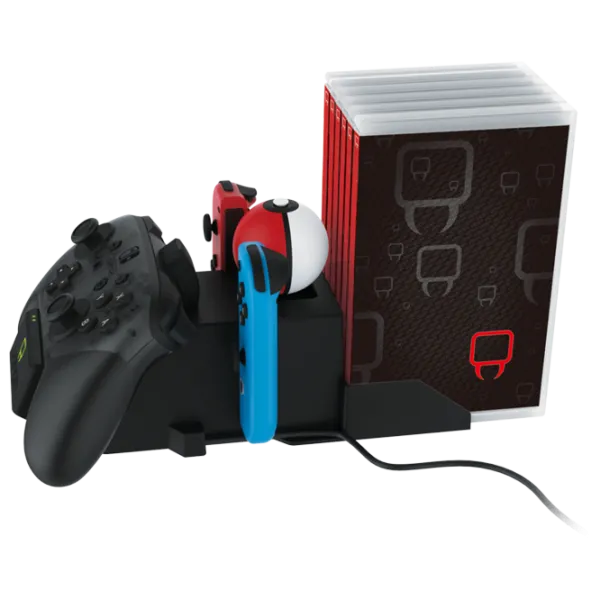 Stație de încărcare controller cu suport pentru discuri Venom VS2736 Nintendo Switch/ Black photo 3
