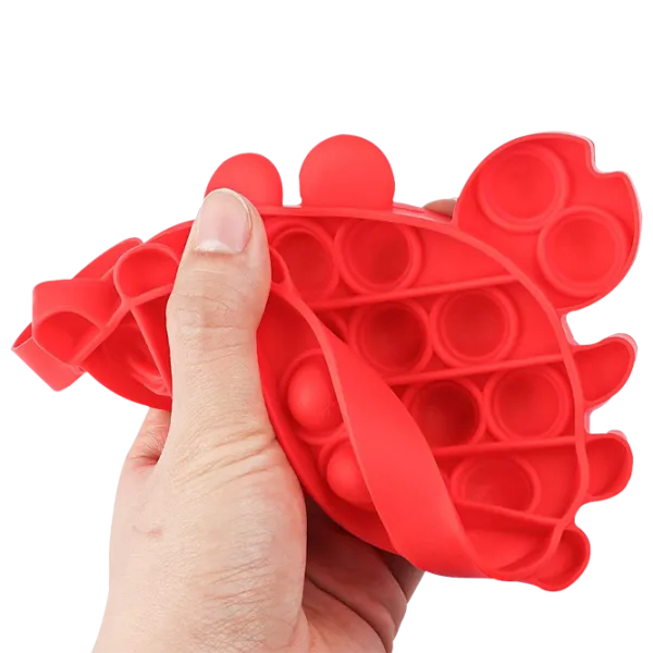 Игрушка антистресс Pop It Краб Красный Красный photo 2 Игрушка антистресс Pop It Краб Красный Красный photo 2