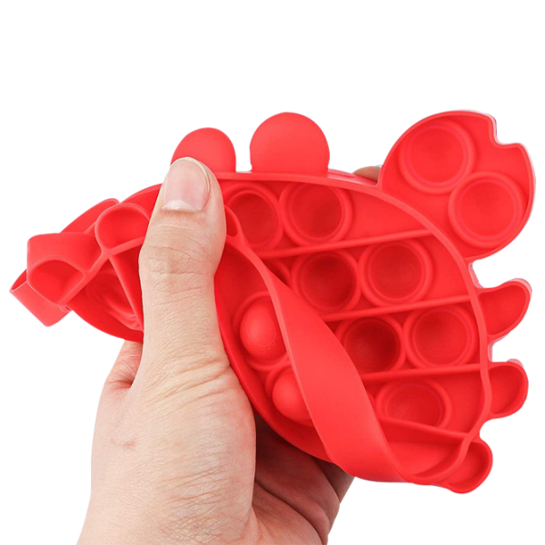 Игрушка антистресс Pop It Краб Красный Красный photo 2 Игрушка антистресс Pop It Краб Красный Красный photo 2