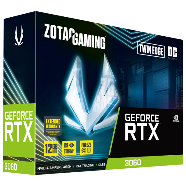 Видеокарта Zotac GeForce RTX 3060 Twin Edge OC PCI Express x16 4.0 / 12 ГБ photo 6