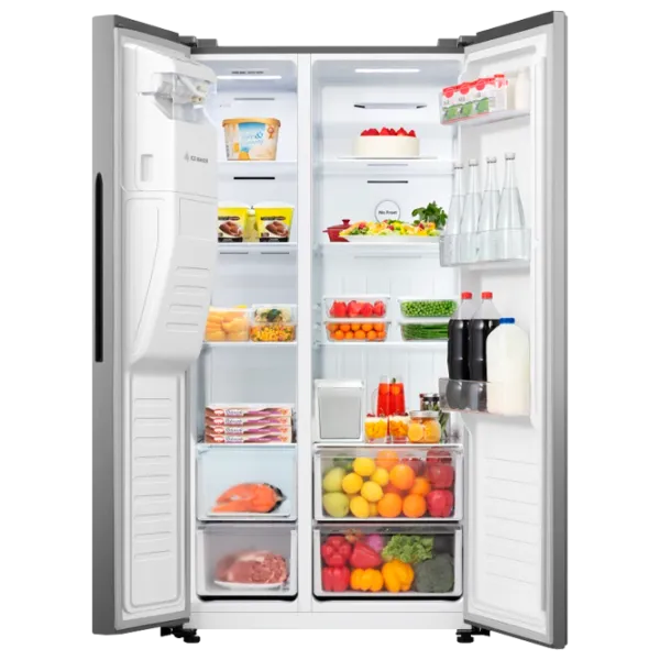 Frigider Hisense RS650N4AC2 Side by Side 499 l / 189.6 cm / Inox photo 4
