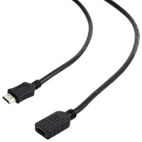 Cablu video Cablexpert HDMI + HDMI 0.5 m/ Black photo 2