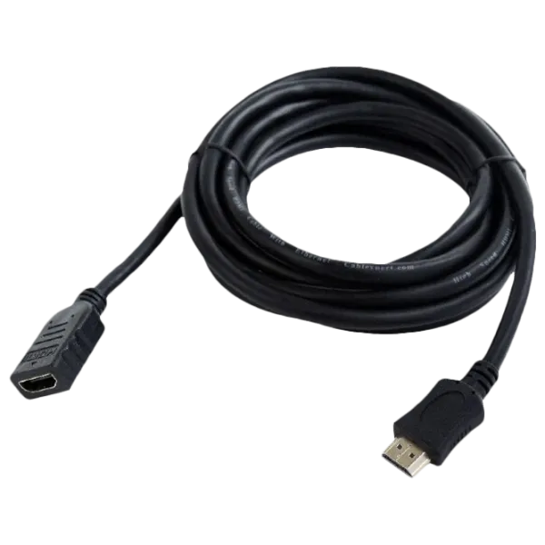 Cablu video Cablexpert HDMI + HDMI 0.5 m/ Black photo 3