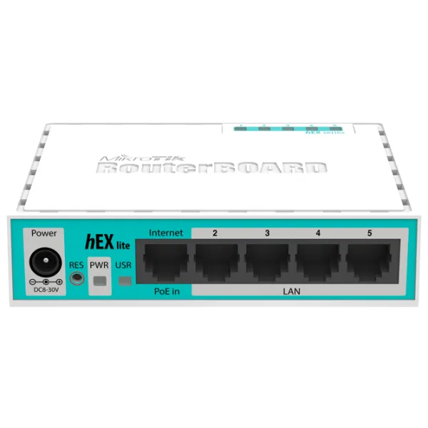 Маршрутизатор Mikrotik RB750r2 hEX lite Белый photo 2