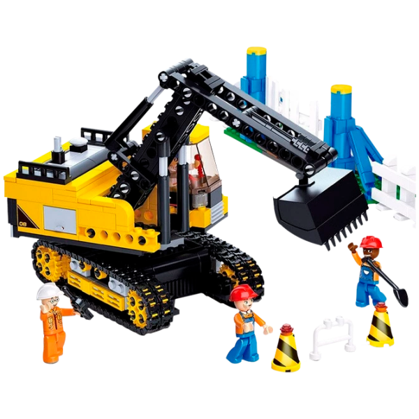 Конструктор Sluban Traxcavator Строители/ Желтый photo 2