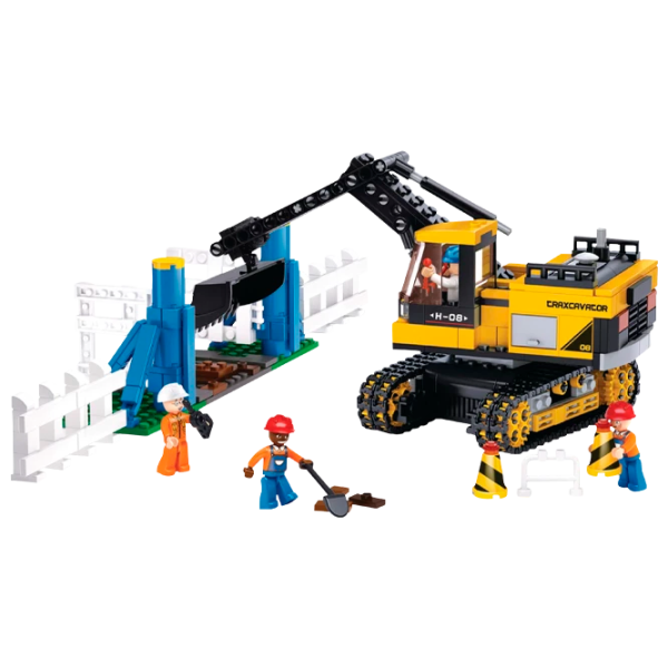 Конструктор Sluban Traxcavator Строители/ Желтый photo 3