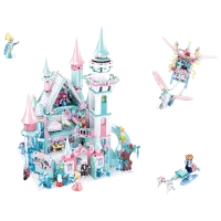 Constructor pentru copii Sluban Fairy Tale of Winter Castel/ Light Blue photo 2