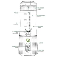 Портативный блендер Greentest Greennovo Синий photo 9