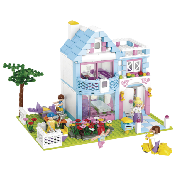 Constructor pentru copii Sluban Family House Casa familiei/ Light Blue photo 2