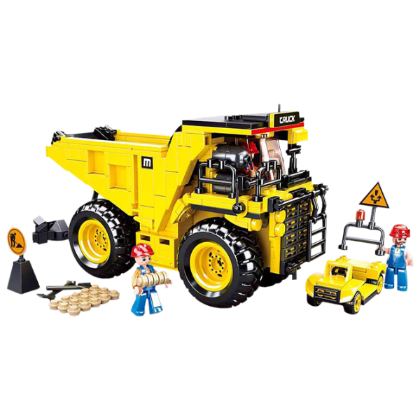 Детский конструктор Sluban Town Mine Wagons Строители/ Желтый photo 2