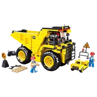 Детский конструктор Sluban Town Mine Wagons Строители/ Желтый photo 2