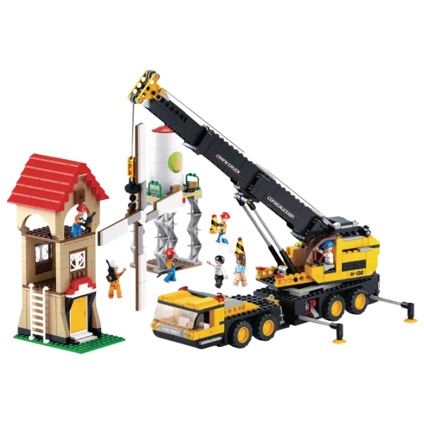 Детский конструктор Sluban Crane truck Строители/ Желтый photo 2