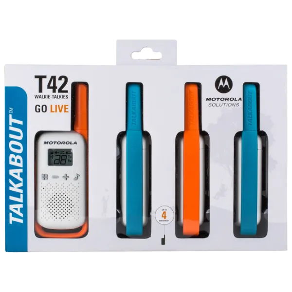 Stații Radio Motorola Talkabout T42 quad pack  White photo 3