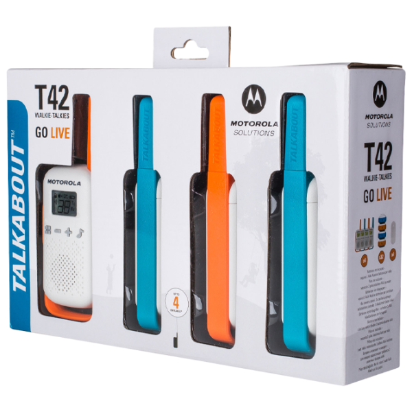 Stații Radio Motorola Talkabout T42 quad pack  White photo 4