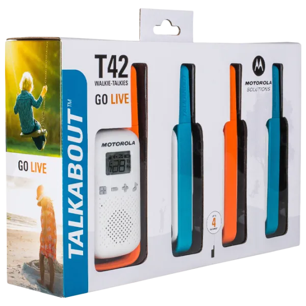 Stații Radio Motorola Talkabout T42 quad pack  White photo 5