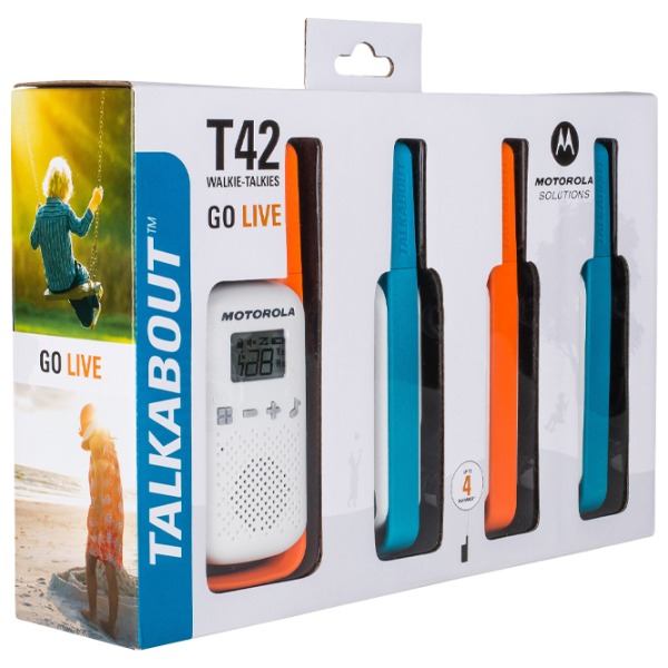 Stații Radio Motorola Talkabout T42 quad pack  White photo 5