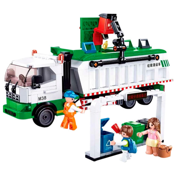 Конструктор Sluban Garbage Truck Мусоровоз/ Разноцветный photo 2
