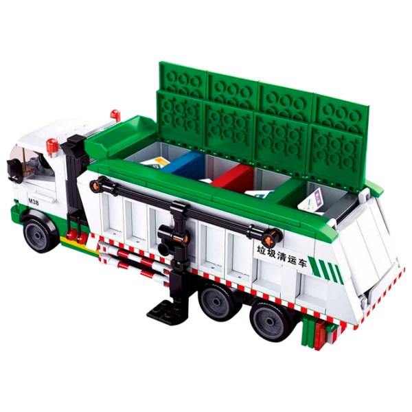 Конструктор Sluban Garbage Truck Мусоровоз/ Разноцветный photo 3