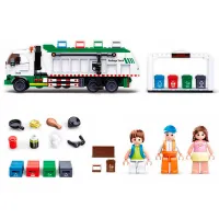 Конструктор Sluban Garbage Truck Мусоровоз/ Разноцветный photo 4
