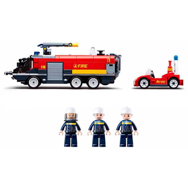 Конструктор Sluban Airport Crash Tender Пожарные/ Красный photo 5
