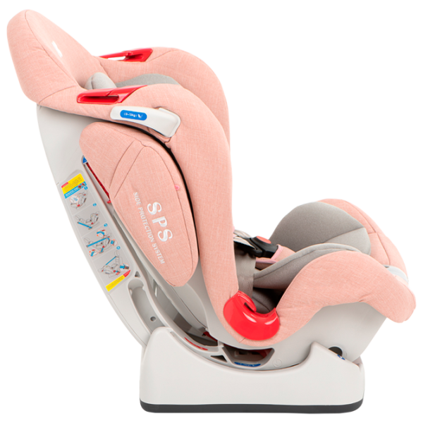 Детское автокресло Kikka Boo O'Right SPS  0 месяцев - 6 лет / 25 кг / Розовый photo 3