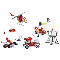 Детский конструктор Sluban Fire Set Пожарные/ Красный photo 2