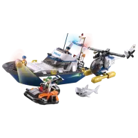 Детский конструктор Sluban Police Land and Sea Полиция/ Синий photo 2