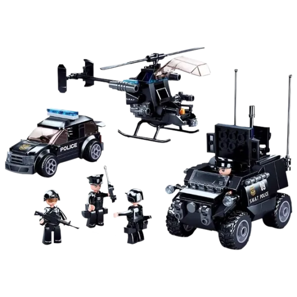 Constructor pentru copii Sluban Police Set Poliție/ Black photo 2